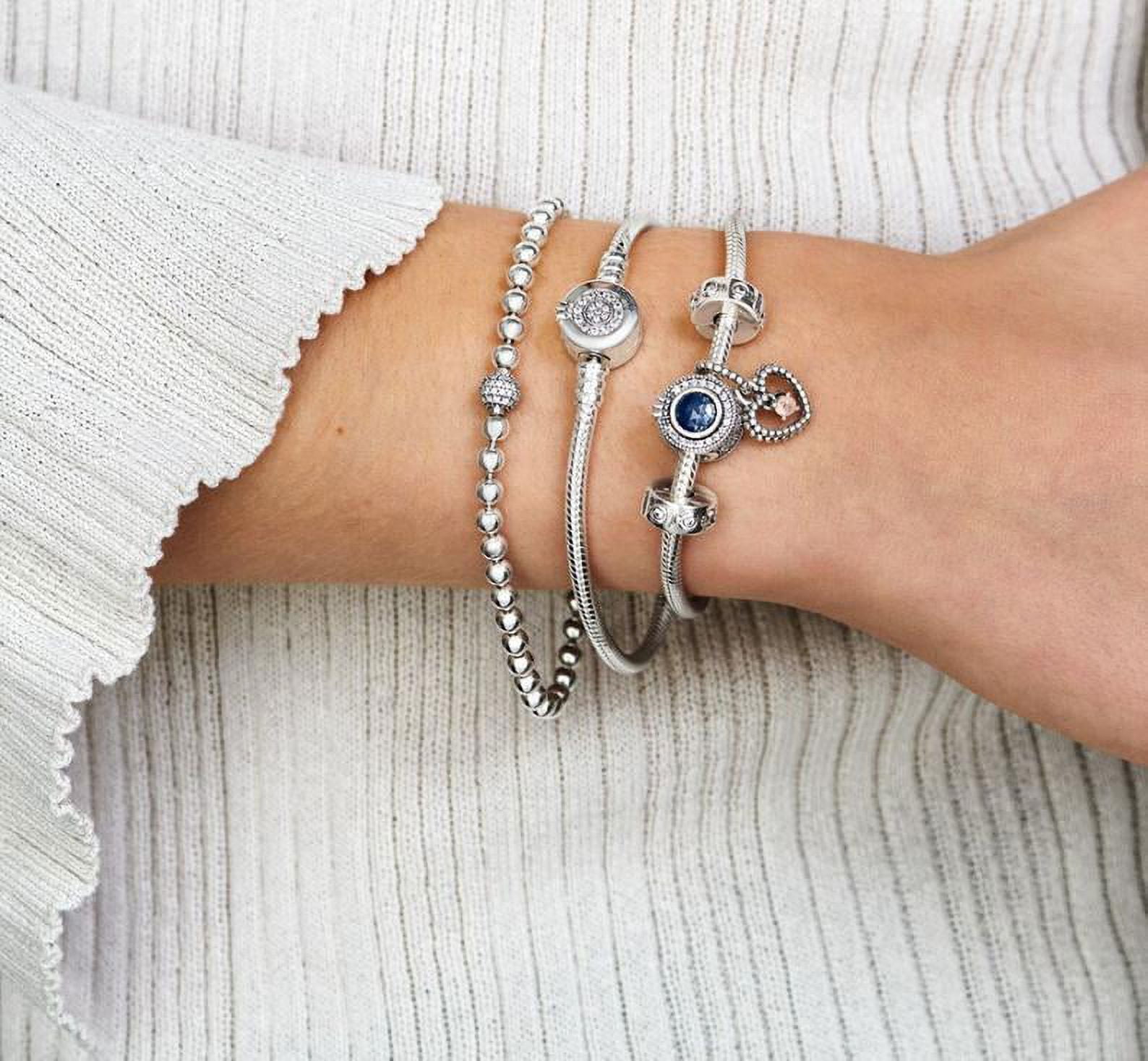 Pandora Beads & Pave Bracelet