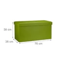 thumbnail image 4 of Bench with storage space in artificial leather, 4 of 5