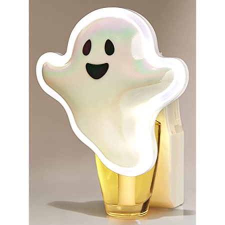 White Barn Candle Company Bath and Body Works Wallflowers Fragrance Plug - Halloween 2021 - NEON Ghost NIGHTLIGHT