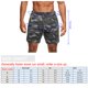 thumbnail image 5 of Pantalones cortos de hombre con bucle de toalla Camuflaje Cintura elástica Entrenamiento Correr, 5 of 7