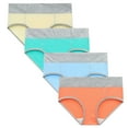 thumbnail image 2 of Leesechin Womens Briefs 5PC Plus Size Patchwork Underwear Panties Knickers Bikini Underpants, 2 of 9