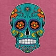 thumbnail image 5 of Wild Bobby Day Of The Dead Sugar Skull Pop Culture Unisex Graphic Hoodie Sweatshirt, Vintage Heather Red, Small, 5 of 5