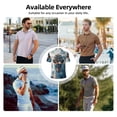 thumbnail image 5 of Honeii Cargo Ship At Sea Print Polo Shirt, A Classic Short-Sleeved, Button-Down Golf Shirt for Men,Mens Polo Shirts Short Sleeve-Large, 5 of 6