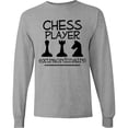 thumbnail image 3 of Inktastic Chess Player Game Long Sleeve T-Shirt, 3 of 5