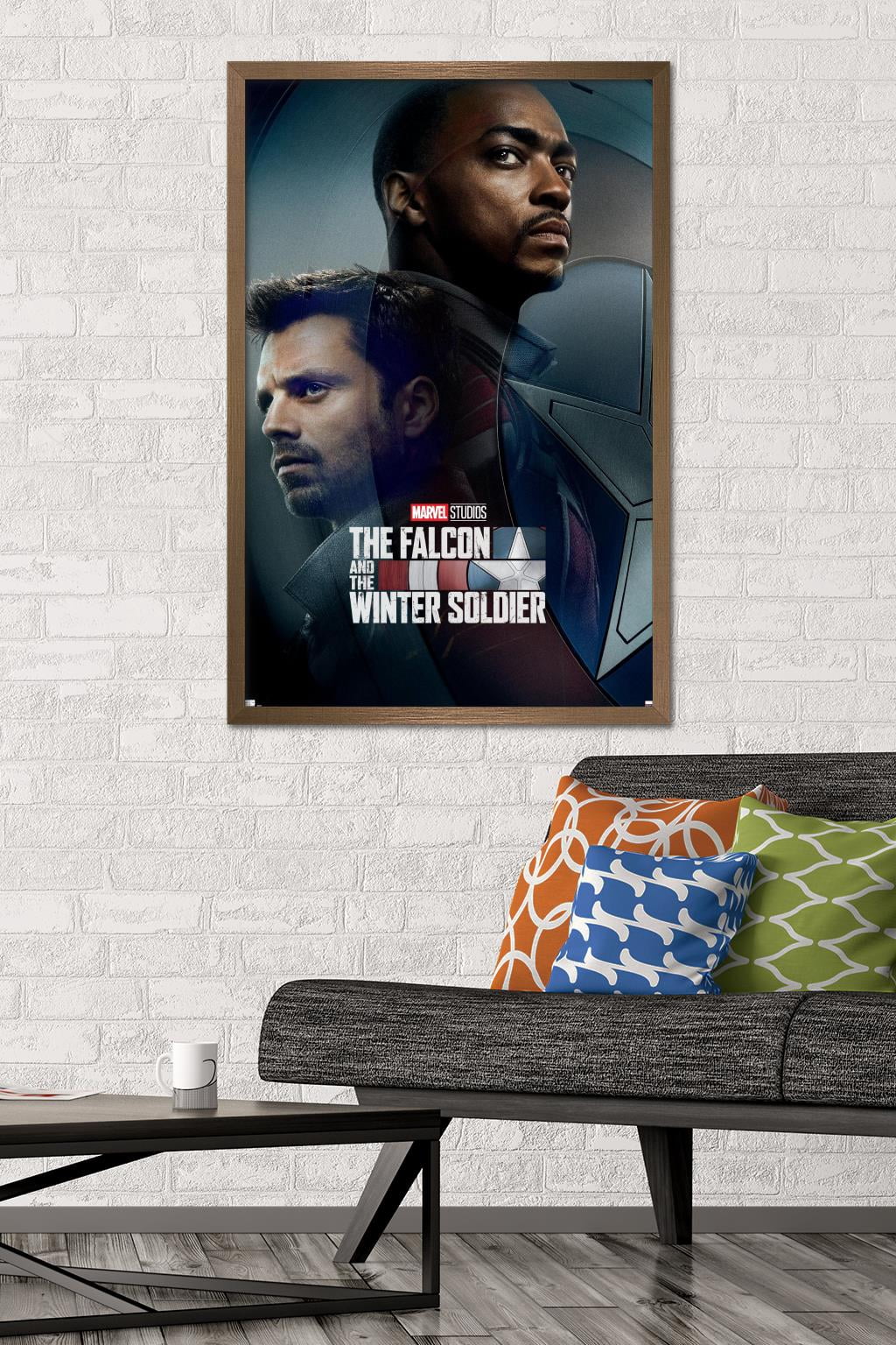 Marvel TeleVision - Falcon and Winter Soldier - Wings Wall Poster, 22.375" x 34", Framed