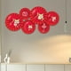 thumbnail image 3 of 12x papel flores ventilador cocina pared se aferra calcomanías decoración de año nuevo chino, 3 of 9