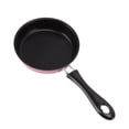 thumbnail image 3 of Egg Pan, Electroplated Mini Frying Pan Long Handle Prevent Stick Heat Insulation Easy To Clean Stainless Steel 12cm  For Kitchen Pink, 3 of 8