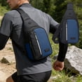 thumbnail image 2 of Leodye 1PCS Unisex Waterproof Crossbody Sling Bag Multi-functional Portable Daily Use Hiking Travel Chest Backpack -11.8x6.7in, 2 of 6