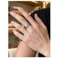 thumbnail image 3 of Rotatable Vertical Stripe Stainless Steel Fidget Ring for Women Men, Anxiety Mood Fidget Jewelry Ring, 3 of 7