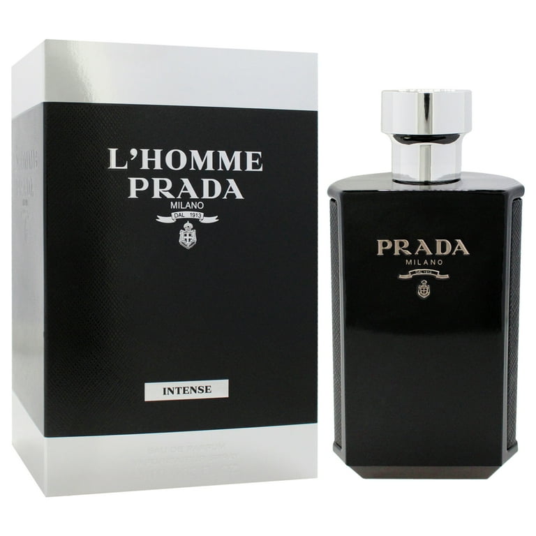 Prada, LHomme Intense, 3.3 oz EDP Spray, Long Lasting Fragrance
