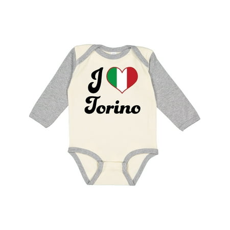 

Inktastic Torino Italy Tourin Vacation Gift Baby Boy or Baby Girl Long Sleeve Bodysuit