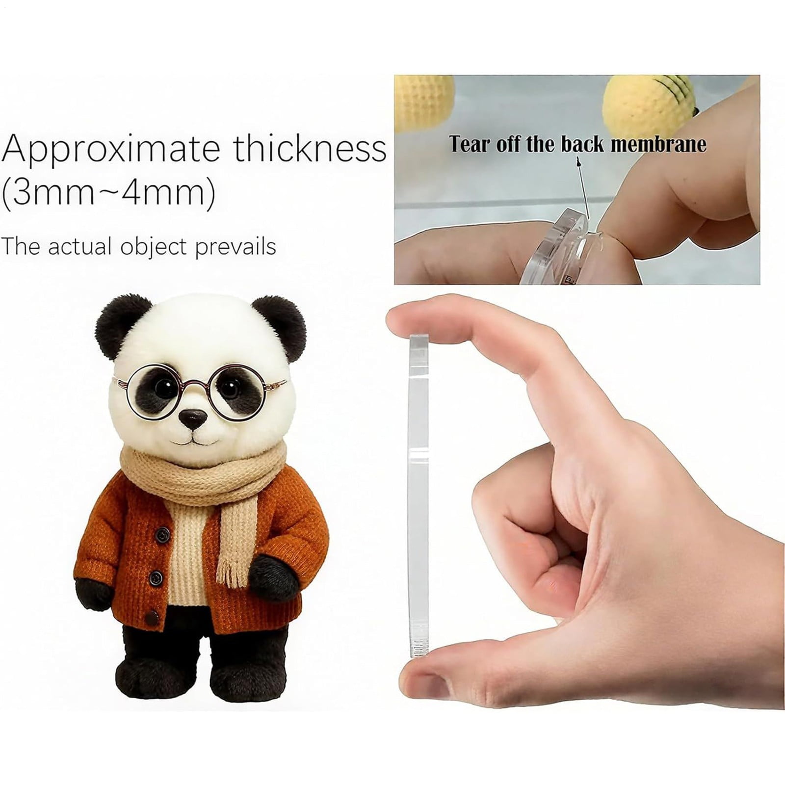 New 2025 Cute Panda New Year Countdown Calendar Gift Box, 24-Piece Acrylic Toy Figurine Blind Box