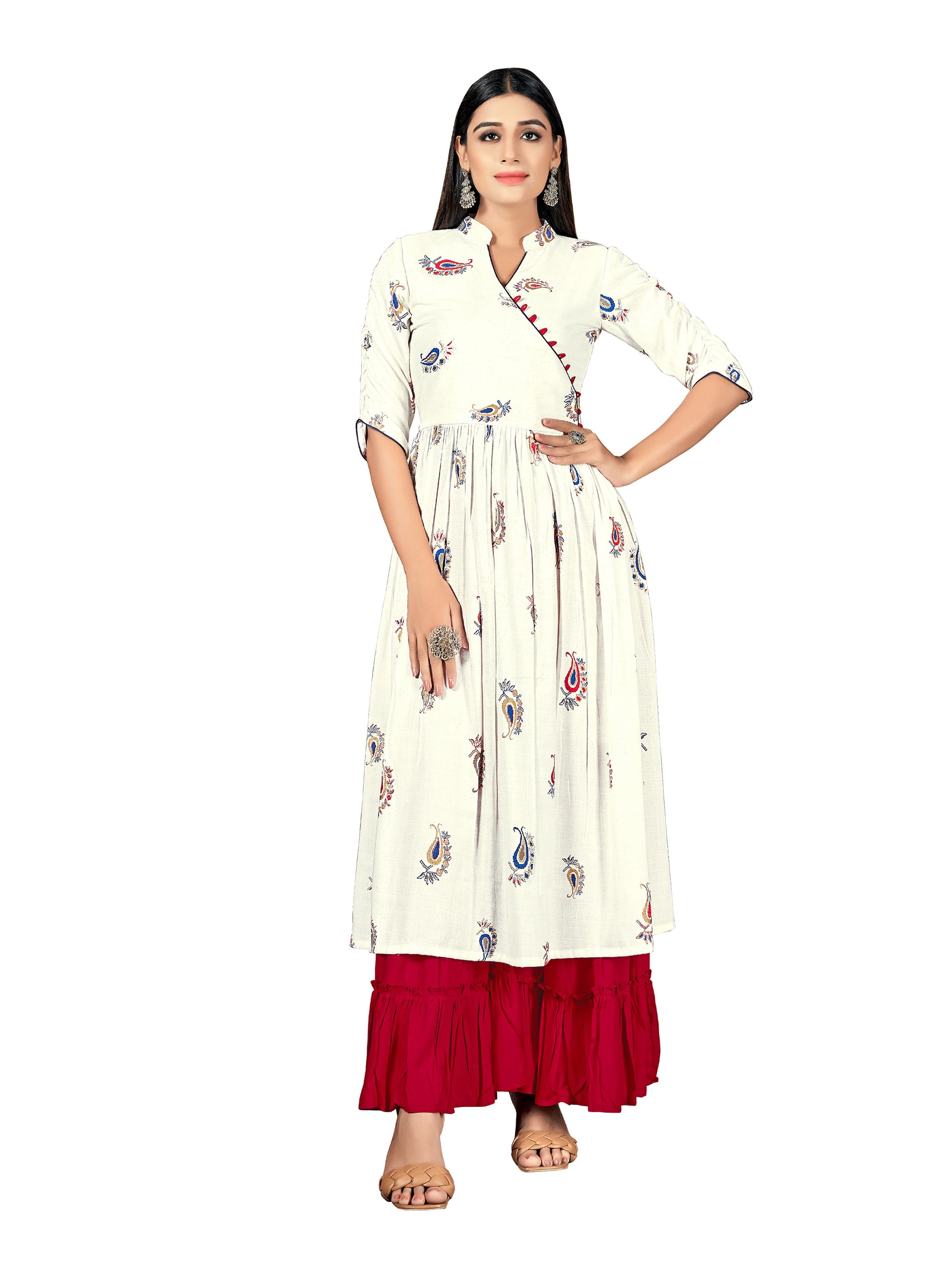 Buy Printed Kurti Pant Set With Dupatta Designer Kurti for Women Girls  Classic Kurta Stylish Indian Rayon Traditional Women Kurti Palazzo Set.  Online in India - Etsy