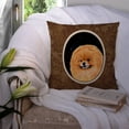 thumbnail image 3 of Carolines Treasures SS8481PW1414 Starry Night Pomeranian Fabric Decorative Pillow, 14Hx14W, multicolor, 3 of 4