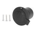 thumbnail image 2 of Flanged Power Outlet, Easy Installation Wide Application PC and Rubber 3 Wire UV Resistant Straight Plug Socket 125V 20A  for Industrial, 2 of 7