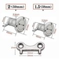 thumbnail image 3 of 316 Stainless Steel Fuel Water Waste Diesel Gas Key Cap Filler Marine Boat Hardware Deck Filler Banmo, 3 of 5