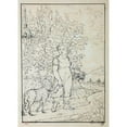 thumbnail image 3 of Guillaume Boichot 18x24 Black Modern Framed Museum Art Print Titled - Girl Accompanied by a Lamb (1735 - 1815), 3 of 5