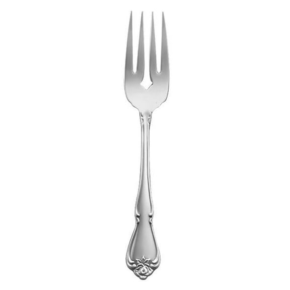 Oneida 2552FSLF 6.25 in. Arbor Rose Stainless Steel Extra Heavy Weight Salad & Pastry Fork  Silver