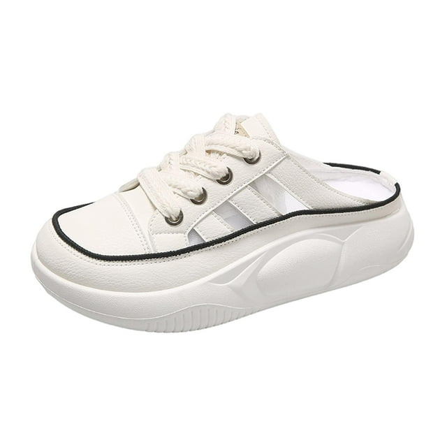 Sandalias de mujer, zapatos de playa, zapatillas de casa ligeras y de moda, sandalias planas, medias sandalias 35