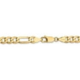 thumbnail image 4 of 14K Yellow Gold 5.25mm Flat Figaro Chain 20 Inch, 4 of 6
