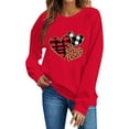 thumbnail image 6 of Craaazy Women's Round Neck Love Heart Graphic Long Sleeve Valentines Shirts Gifts, 6 of 6