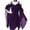 Purple, variant on Gothic Dress for Women Dark In Love Ruffle Sleeves Off Shoulder Midi
