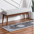 thumbnail image 5 of Unique Loom Lucerne Collection Area Rug - Pilatus (2' 7" x 10' Runner Gray/Black), 5 of 12