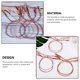thumbnail image 5 of Pulseras de Hilo con decoraciones de flecos Sonducket Tipo 6, 5 of 6