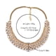 thumbnail image 5 of collar de mujer Qarigey gargantilla de cristal oro, 5 of 6