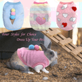 thumbnail image 3 of 4PCS Rabbit Bunny Clothes Guinea Pig Clothes Costume Small Pet Cozy Fleece Vest Warm T-Shirt Sweater for Ferret Teacup Poodles Puppy Kitten and Other Small Animals, 3 of 4