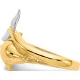 thumbnail image 4 of 14K Two-Tone Polished Dolphin Ring (Size 7.5) Made In United States d1924, 4 of 5