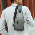 thumbnail image 6 of EUDIDV Sling Bag,Chest Bag, Men's Crossbody Bag, Casual Shoulder Bag, Lightweight Sports Men's Korean Crossbody Bag, Outdoor Small Backpack, Hanging Bag, Trendy Label,Crossbody Bag,Small Backpack, 6 of 6