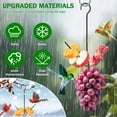 thumbnail image 6 of Oriole Feeder for Outdoors Hanging Fruit Bird Feeder with Hook Black Metal Fruit Holder Wild Bird Feeder Balcony Bird Feeder 10" Black Hanging Fruit Bird Feeder for Outdoor Garden Yard, 6 of 8