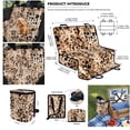 thumbnail image 6 of Pzuqiu Brown Leopard Dog Car Seat Cover for Back Seat Hard Bottom Pet Extender Scratchproof and Nonslip Backseat Protection for Car, Truck and SUV with Dog Bandanas & Rubbish Bag, 6 of 6