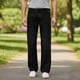 thumbnail image 5 of Ceisia Mens Fasion Black Jeans Bootcut Relaxed Fit With Two Pockets L Gift, 5 of 9