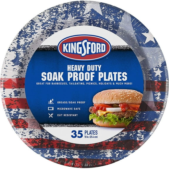 Kingsford Heavy Duty 10 In. Round Paper Plate - Disposable - 35 Count