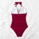 thumbnail image 4 of Traje de baño Tirantes finos Traje de baño Control de barriga Monokini Sin espalda para mujer FLhrweasw Para estrenar, 4 of 7