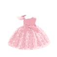 thumbnail image 5 of Girls' Princess Dress Sleeveless Tulle Dress with Bowknot and 3D Butterfly Appliques for Special Occasions and Parties, 5 of 5