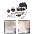 thumbnail image 6 of Stainless Steel Plates and Bowls Camping Set Durable for Party Hiking Picnic 36pcs, 6 of 10
