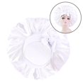 thumbnail image 4 of Gorro de para el cabello de seda para dormir gorros para dormir, diseño de lazos elásticos anchos, transpirable, liviano y agradable para Macarena Gorro de dormir Satin Bonnets, 4 of 7