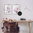 thumbnail image 3 of Stupell Pink Magnolia Flower Blossoms Botanical & Floral Painting Gallery Wrapped Canvas Print Wall Art, Set of 2, 3 of 7