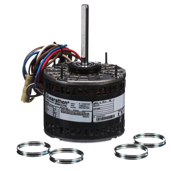 Marathon X000 1/4HP, 1140R, 115V, 48Z Frame PSC Direct Drive Fan & Blower Motor
