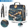 thumbnail image 2 of FORMRS Zipper Binder with Shoulder Strap 2-inch Ring 500 Sheet Capacity File Bag, Green Mountains, 2 of 5