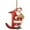 J, variant on KCEHTA Letter Christmas Ornaments, Christmas Initial Ornaments with Santa Claus, Letter Ornaments for Christmas Tree, 26 Letters Christmas Tree Decoration Pendant, Christmas Tree Ornaments