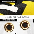 thumbnail image 4 of G128 Combo Pack: 6 Ft Tangle Free Aluminum Spinning Flagpole (Silver) & Thin Line First Responders American Flag 3x5 Ft, LiteWeave Pro Series Printed 150D Polyester | Pole with Flag Included, 4 of 9