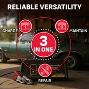 Schumacher Electric 6A Car Battery Charger and Maintainer, 3-in-1 Solution, 6V/12V Sport, Auto, and Marine Batteries, SC1320