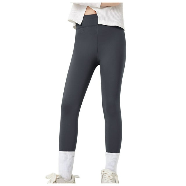 YWOAGH Girls Pants Spring/Summer Rabbit Print High Waisted Leggings for Children Yoga Wear Pants Grey