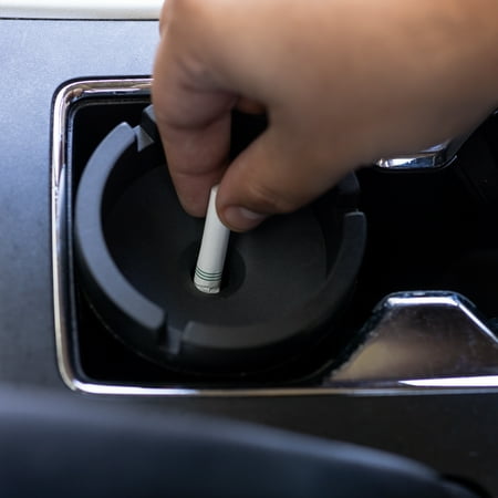 Auto-Drive, Portable Black PPS Plastic Flame Retardant Material, Butt Bucket Ashtray