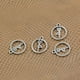thumbnail image 4 of Dijes colgantes huecos redondos tibetanos Soledad 50 piezas para hacer manualidades DIY, 4 of 9