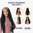 thumbnail image 5 of Ebo Dashly Synthetic Headband Wig Hb Unit 5 Wet Curl 34” ( T2/BG Dark Brown / Burgurndy ), 5 of 5
